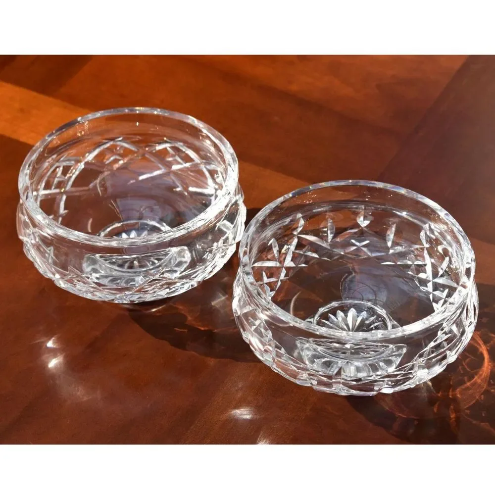 Pair of Waterford Crystal Bowls – Carlow and Lismore Patterns – 5